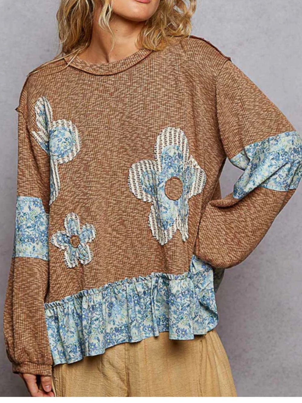 POL Flower Patch Ruffle Hem - Picture 2 of 5